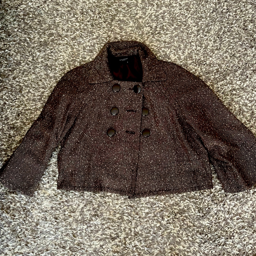 🌸Sandro Sportswear tweed crop jacket